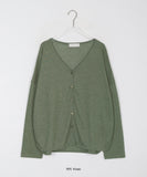 Nelki V-Neck Summer Linen Over knit Cardigan