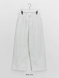 Hyakko Stripe Cotton Wide Pants