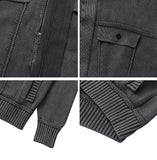 Toen Stone Knit Hood Zip-Up