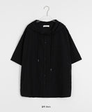 [unisex] Melter Summer Nylon Hood Short Sleeve Shirt