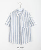 Ritiku Stripe Over Short Sleeve Shirt