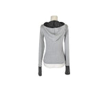[MADE] Amon Stripe Color Matching Shirring Hood T-shirt