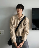 Infinity Cable Long Sleeve Knit Cardigan