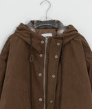 Harvey Corduroy Quilted Hood Jumper