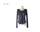 Robo Tencel See-through Snap Cardigan