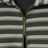 Lian Stripe Crop Hood Zip-Up