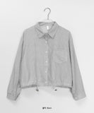 Mesho String Check Crop Shirt