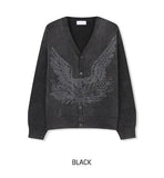 Riggle Washed V-Neck Knit Cardigan