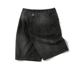 Tie Dye Bermuda Two-Tuck Shorts Denim