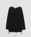 Polpen Frill Round Long Sleeve Tee