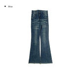Chunky Damage Washing Denim Bootcut Pants