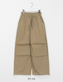 [unisex] Zekoni banding string parachute balloon wide pants