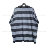 Fadi striped collar short sleeve t-shirt