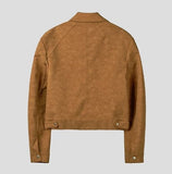 Croi Shoulder Pad Suede Jacket