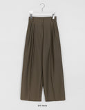 Manno Pintuck Wide Slacks