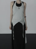 Elmic Printed Halter Sleeveless Top