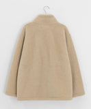 Vilkans High Neck Wool Half Coat