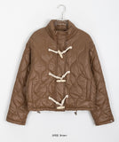 Limb toggle quilted short padded jumper