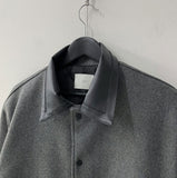 Leather detail Wool Ma-1