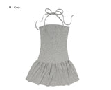 Seri Tube Top Frill Layered One Piece