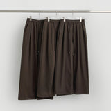 Nanspan banding pin tuck back cut mega wide pants