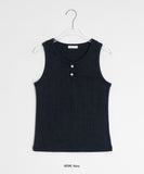 Tintree ribbed button sleeveless