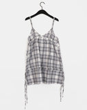 Stur Check String Layered One Piece Sleeveless