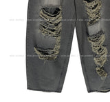 River Dirty Damage Balloon Denim Pants