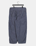 [Cool/Non-Fade] Senba String Wide Denim Cargo Pants