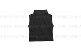 HIGH-NECK SLEEVELESS SHIRT