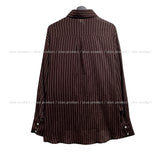 Julie See-Through Stripe Shirt