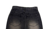 Petal Vintage Sand Washing Denim Wide Pants