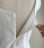 Peeling Pleated Sleeveless Long One Piece (Belt Set)
