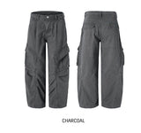 Forty Pigment Pintuck Wide Cargo Pants