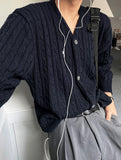 Rown detail cable cardigan