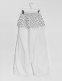 Euron Layered Dot Skirt Pants
