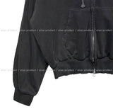 (UNISEX) Shell Damage Pigment Over Hooded Zip-up