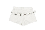 Ferro Studded Eyelet Belted Shorts