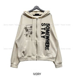 Hess Knit Hooded Zip-up