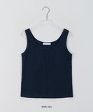 Saruya Color Basic Ribbed Sleeveless