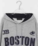 Denna Boston Lettering Color Matching Hoodie