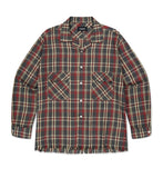 CUT OFF FLANNEL CHECK SHIRT
