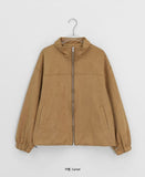 Hufenly Collar Suede Jacket