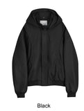 Lopa Hood Leather Padded Jacket