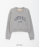 Quivn Lettering Cropped Sweatshirt