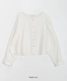 Dedo Summer Long Sleeve Round Blouse