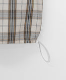[unisex] Naboli Summer Check Hood Zip-up Vest