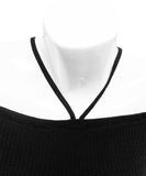 Neck strap knit sleeve