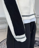 Oz Varsity Balloon Knit Zip Up