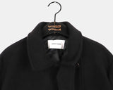 [Quilted lining / MADE] Ronb high neck double half coat